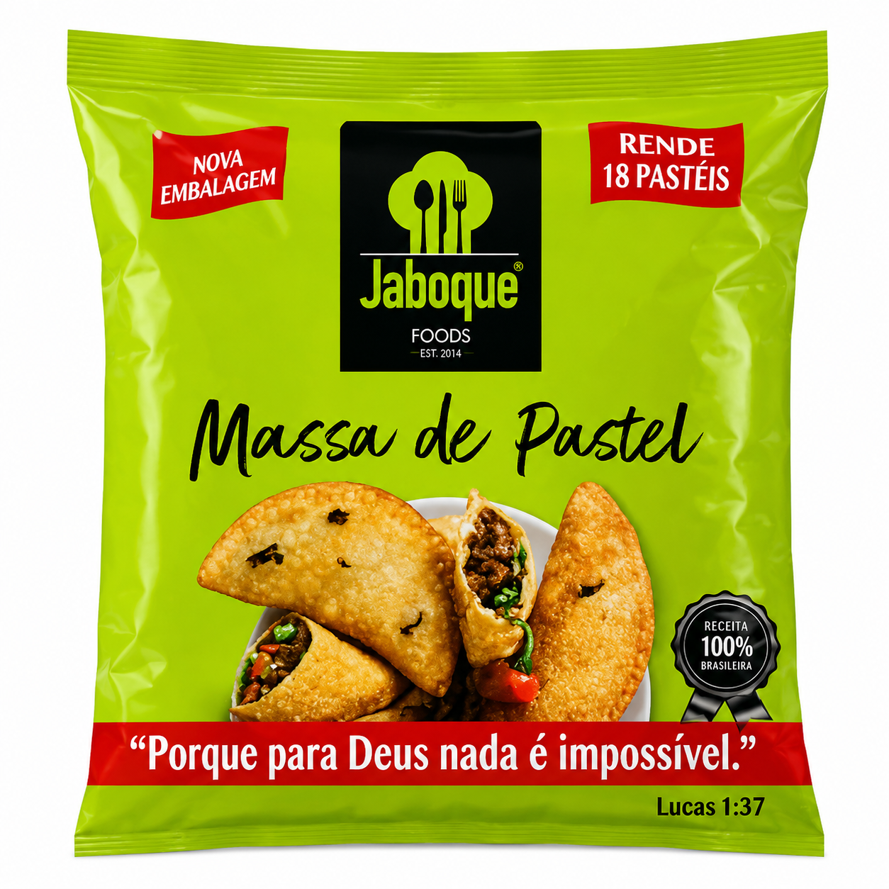 Massa para Pastel Redonda Jaboque - 520g