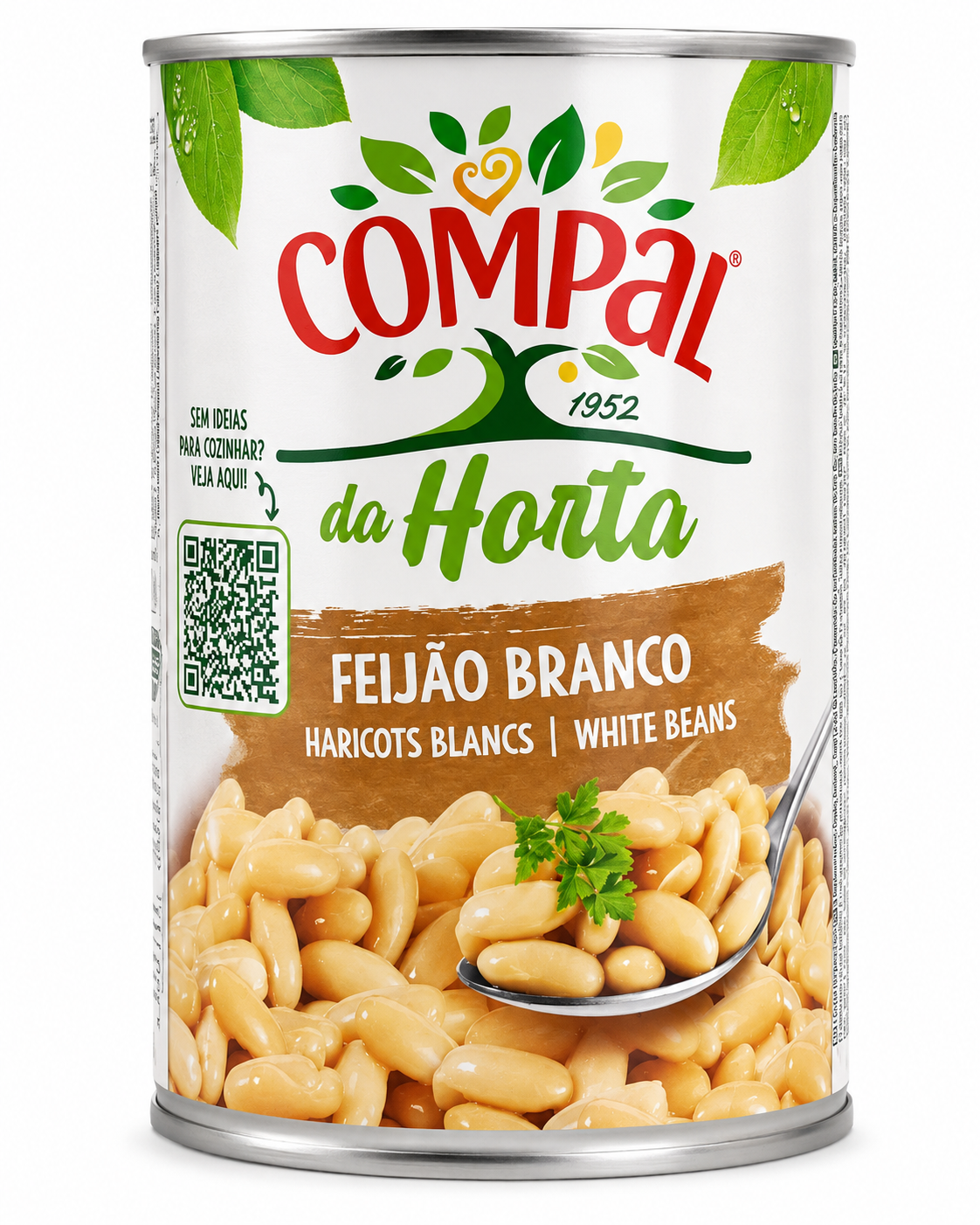 Feijão Branco Compal - Lata 410g
