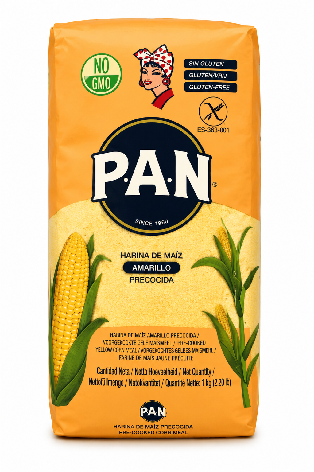 Farinha de Milho Amarela Pré-Cozida P.A.N. - 1kg