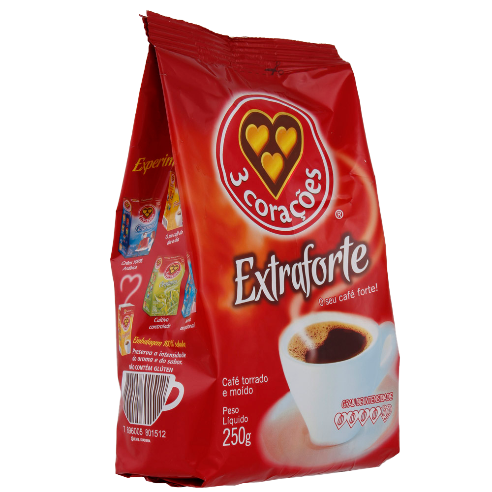 CAFE EXTRAFORTE 3 CORACOES 500G