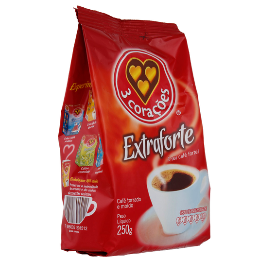 CAFE EXTRAFORTE 3 CORACOES 500G