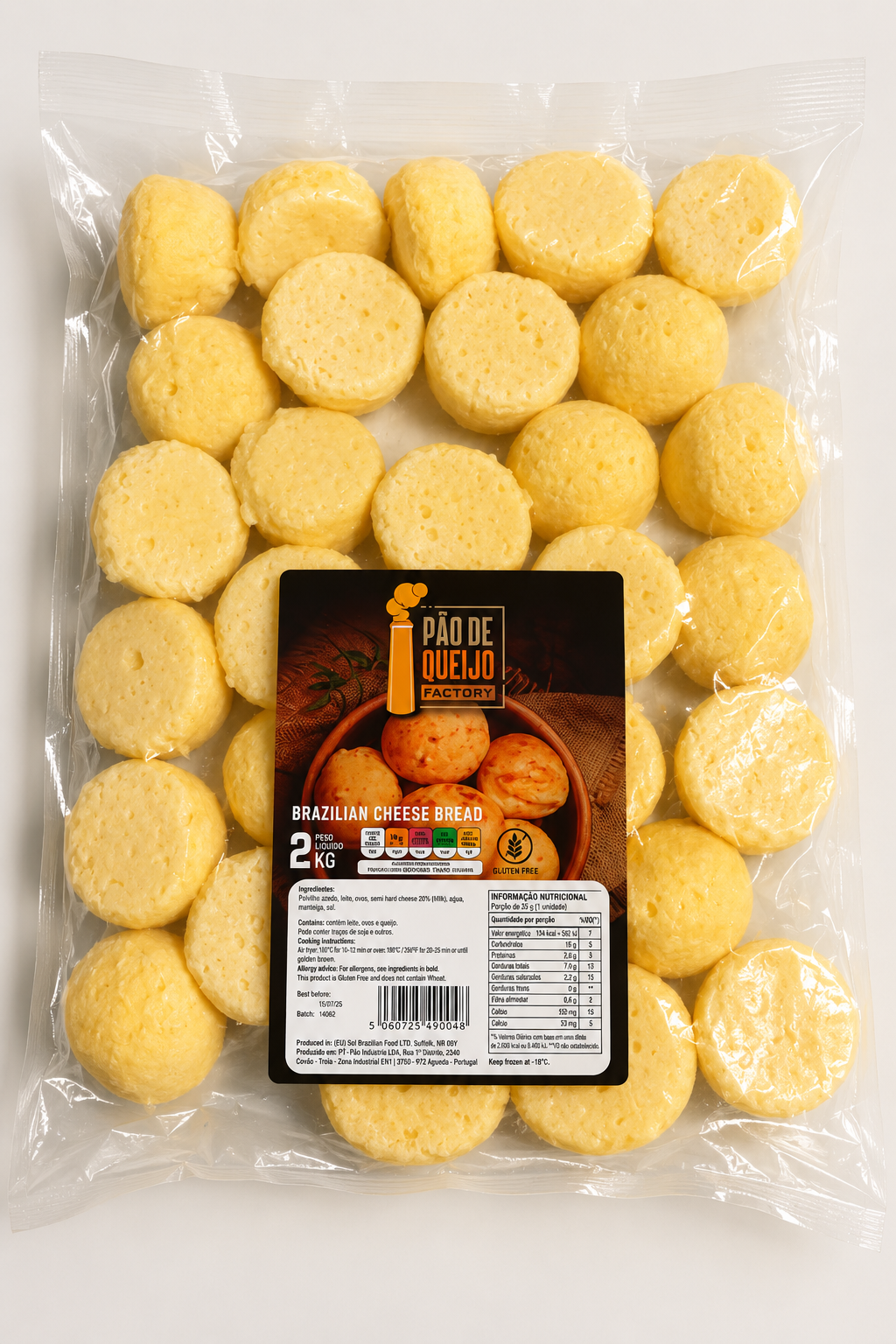 Pão de Queijo Sol - 2kg
