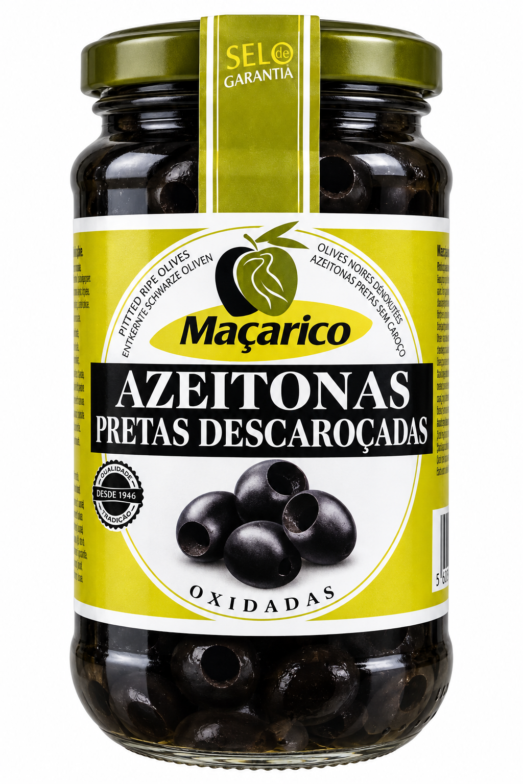 Azeitona Preta sem Caroço Maçarico - 350g | Pitted Black Olives 350g
