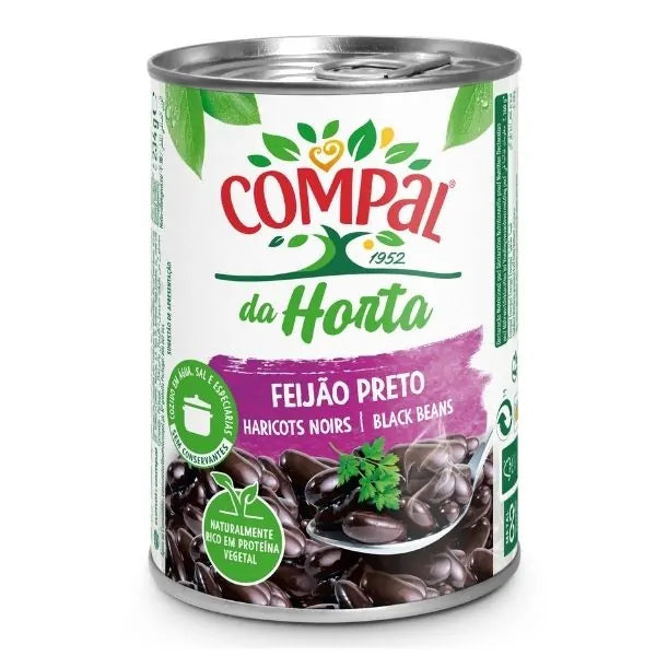 Feijão Preto Compal - Lata 410g