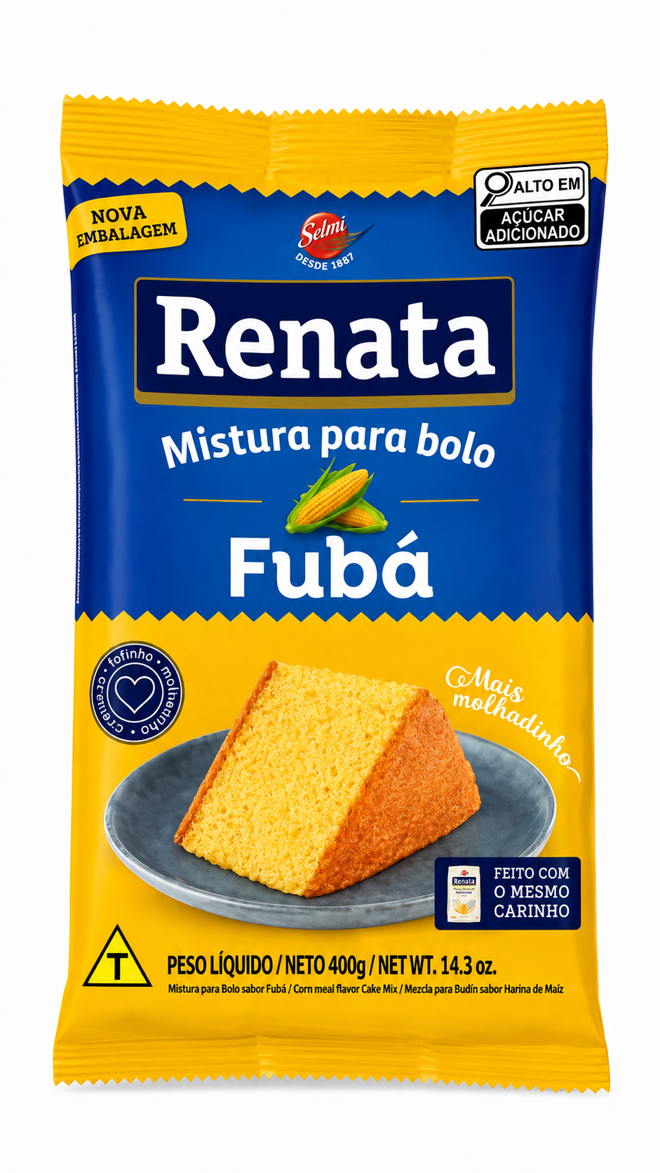 Mistura para Bolo Sabor Fubá Renata - 400g