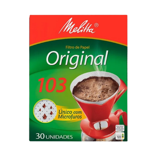 Filtro de Papel Melitta Tamanho 103 – Contém 30 Unidades