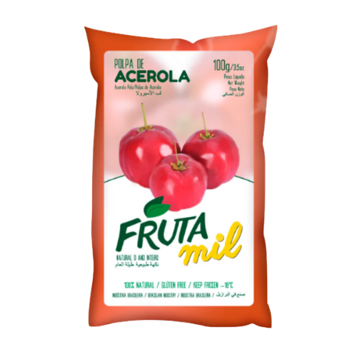 Polpa de Acerola Congelada Fruta Mil – 100g