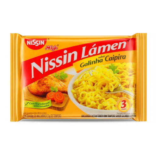 Macarrão Instâneo Miojo Nissin Galinha Caipira – 80g