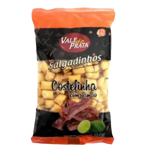 Salgadinho Sabor Costelinha e Limão Vale do Prata – 120g