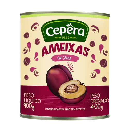 Ameixas em Calda com Caroço Cepera – 900g