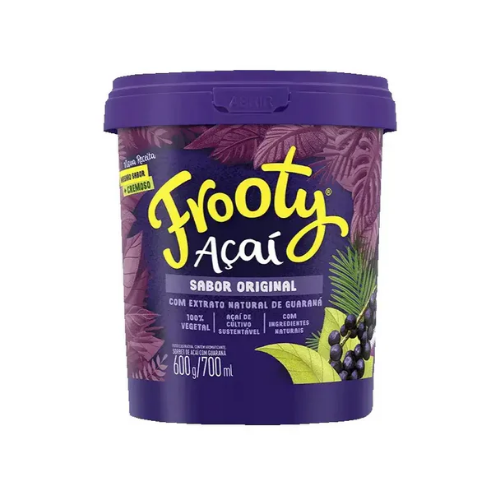 Açaí com Guaraná Sorbet Frooty – 600g
